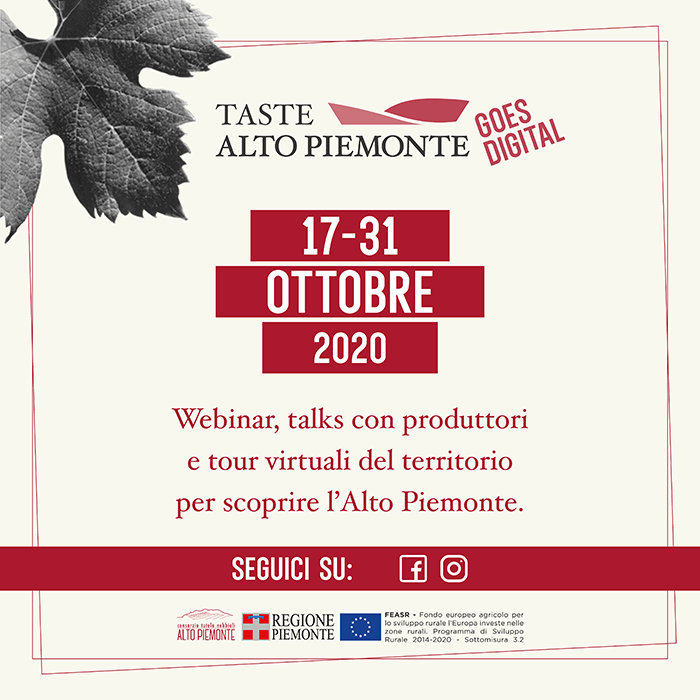 Taste Alto Piemonte 2020 goes digital